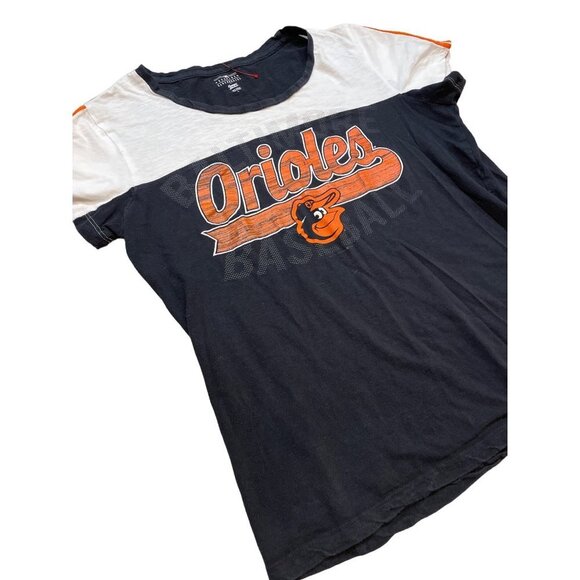 Baltimore Orioles Navy Fitted Short Sleeved MLB Shirt Sz L - Picture 3 of 9